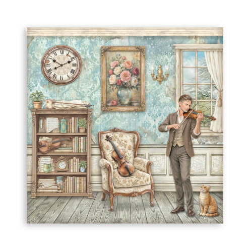 Stamperia Single-Sided Paper Pad 8"X8" 22/Pkg-Symphony - 5A003TC9-1HQ9C