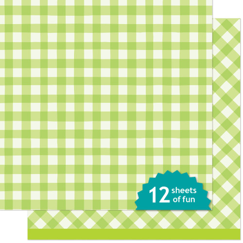 Lawn Fawn Paper 12x12 Pack-Giddy for Gingham, Sandwiches - 5A003VCL-1HR55 - 783385669603