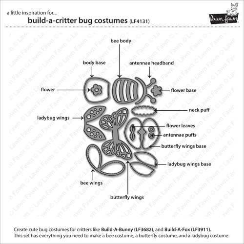 Lawn Cuts Custom Craft Dies-Bug Costumes - 5A003VCH-1HR4R