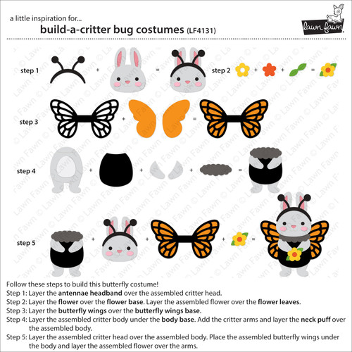 Lawn Cuts Custom Craft Dies-Bug Costumes - 5A003VCH-1HR4R
