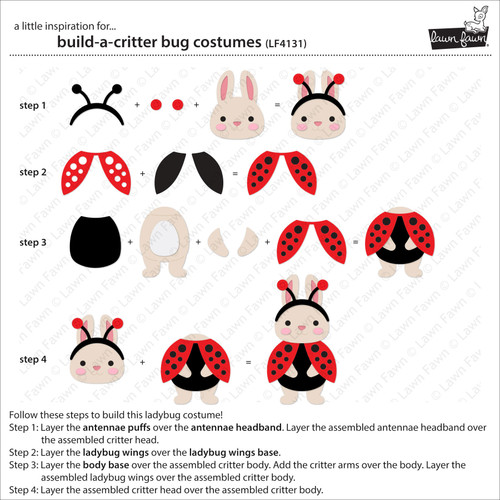 Lawn Cuts Custom Craft Dies-Bug Costumes - 5A003VCH-1HR4R