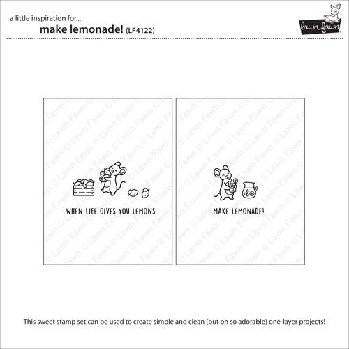 Lawn Fawn Stamps-Make Lemonade! - 5A003VC6-1HR49