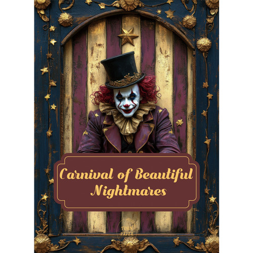Torn Paper Scrapbooking A5 Size-Carnival of Beautiful Nightmares - 5A003XLR-1HSP9 - 8800325562830