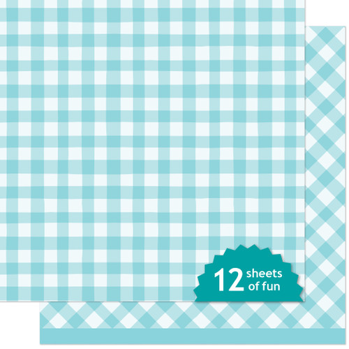 Lawn Fawn Paper 12x12 Pack-Giddy for Gingham, Cooler - 5A003VCR-1HR3Z - 783385669474