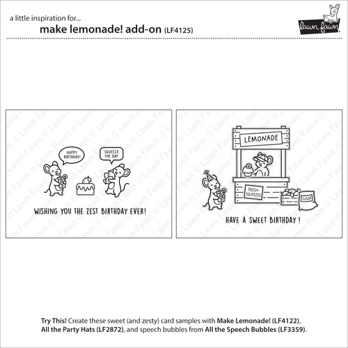 Lawn Fawn Add-On Stamps-Make Lemonade! - 5A003VC1-1HR4J