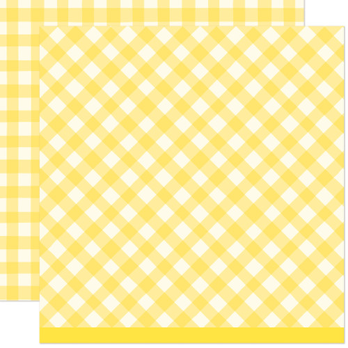 Lawn Fawn Paper 12x12 Pack-Giddy for Gingham, Picnic Basket - 5A003VBW-1HR3R
