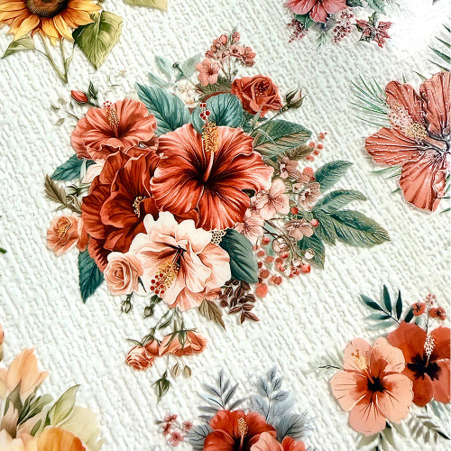 Torn Pape 3D Gloss PET Tape 6m-A Day Blooming with Flowers - 5A003XNN-1HSLW Torn Pape 3D Gloss PET Tape 6m-A Day Blooming with Flowers - 5A003XNN-1HSLW