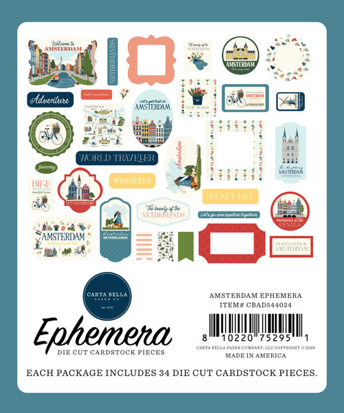 Carta Bella Ephemera-Amsterdam - 5A003WB3-1HRXS