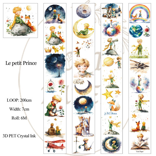 Torn Pape 3D Gloss PET Tape 6m-Le Petit Prince - 5A003XM3-1HSLZ - 8800325562120