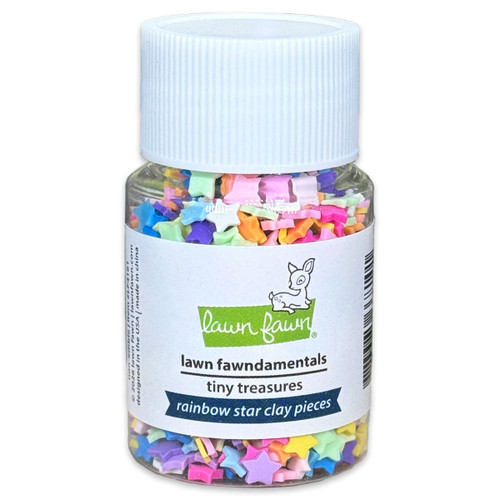 Lawn Fawn Fundamentals Tiny Treasures-Rainbow Star Clay Pieces - 5A003VCJ-1HR4D - 783385668101