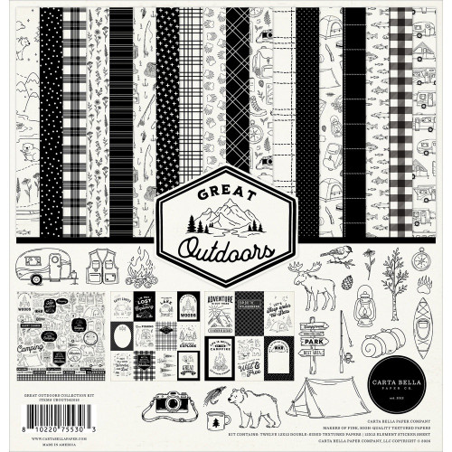 Carta Bella Collection Kit 12"X12"-Great Outdoors Collection Kit - 5A003W99-1HRW6 - 810220755303