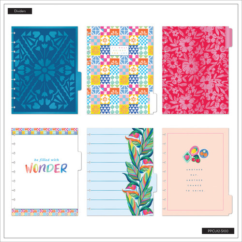 THP Deluxe Classic 12 Month Disc Bound Undated Planner-Sunshine Splash - 5A003K6Y-1HFJY