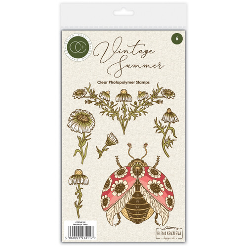 Craft Consortium Photopolymer A6 Stamp Set-Ladybug & Daisy - 5A003VFX-1HR97 - 5060921934117