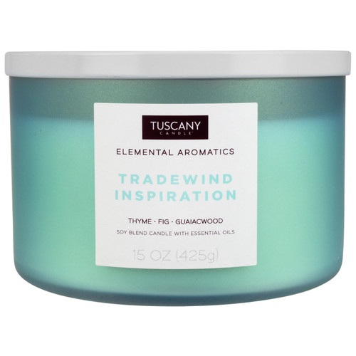 Tuscany Candle-Candle 3-Wick Elemental Aromatics Jar 15oz-Tradewind Inspiration - 5A003S0Z-1HNSD - 644124728084