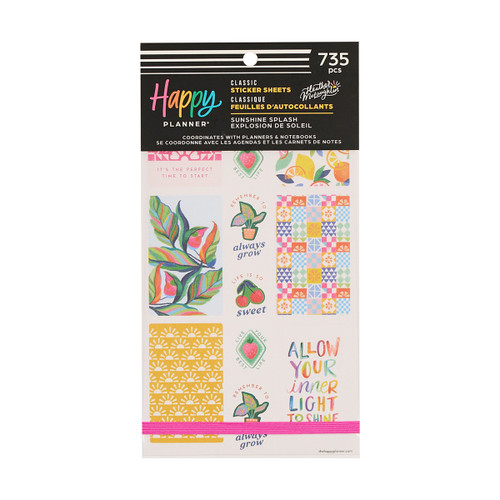 Happy Planner Sticker Value Pack 30/Sheets-Sunshine Splash - 5A003K6G-1HFJB - 673807825697