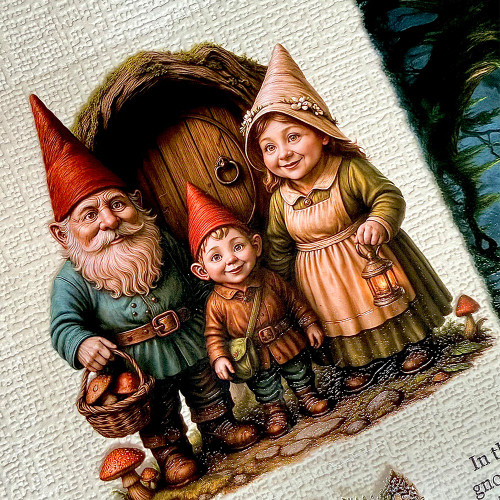 Torn Pape 3D Gloss PET Tape 6m-Little Gnomes of the Forest - 5A003XP0-1HSQ1