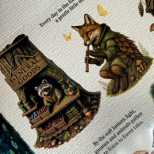 Torn Pape 3D Gloss PET Tape 6m-Little Gnomes of the Forest - 5A003XP0-1HSQ1