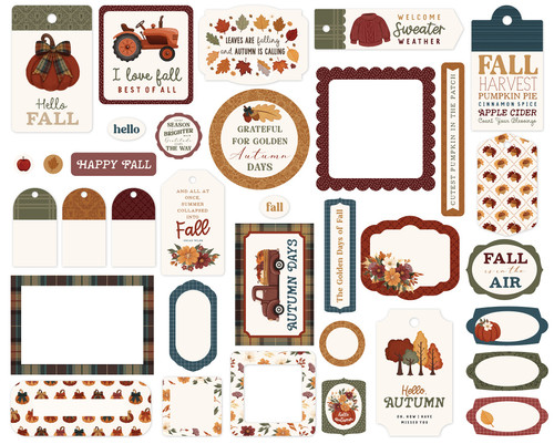 Carta Bella Tags & Frames Ephemera-Here Comes Autumn - 5A003VWN-1HRD3