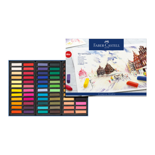 Faber Castell-Soft Pastels Half Length-Set of 72-Soft Pastels - 5A003R1T-1HMKL