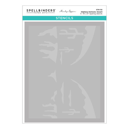 Spellbinders Layered Stencil-Highway Horizons - 5A003XG4-1HSFP - 810205713434