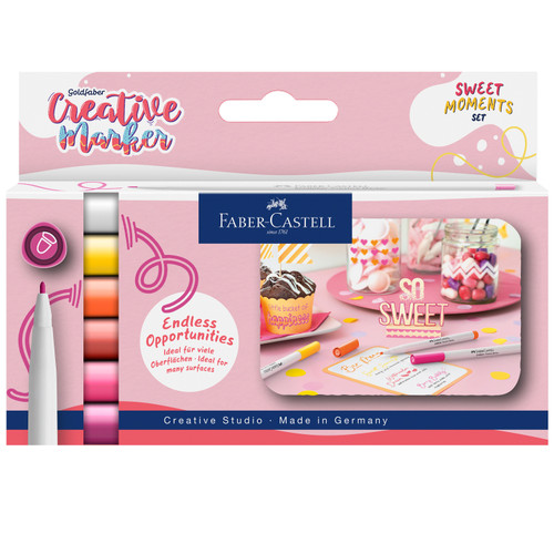 Faber Castell-Goldfaber Creative Marker- Set of 6- Sweet Moments - 5A003R1S-1HMKV - 4005401606024
