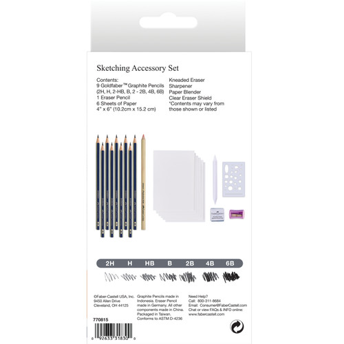 Faber Castell Creative Studio-Art Set-Set of 12-Accessories Set of 20 - 5A003R1D-1HMKP