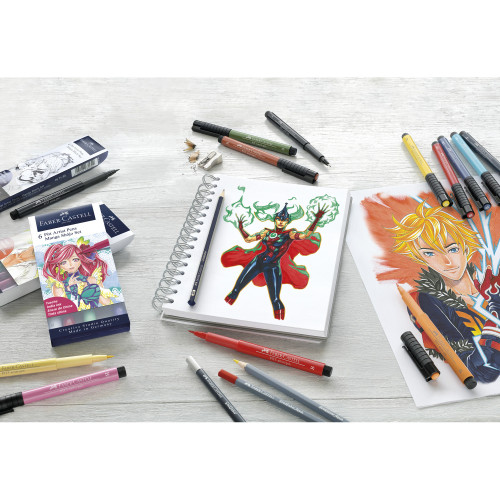 Faber Castell Creative Studio-Pitt Artist Pen Set- Set of 4-Comic Black Set - 5A003R1V-1HML0 Faber Castell Creative Studio-Pitt Artist Pen Set- Set of 4-Comic Black Set - 5A003R1V-1HML0
