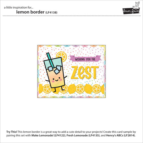 Lawn Cuts Custom Craft Dies-Lemon Border - 5A003VCZ-1HR57