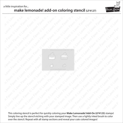 Lawn Clippings Add-On Coloring Stencils-Make Lemonade! - 5A003VDH-1HR5H