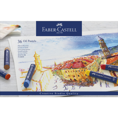 Faber Castell Creative Studio-Oil Pastels Set-Set of 36-Oil Pastels Set - 5A003R1H-1HMKC - 4005401270362