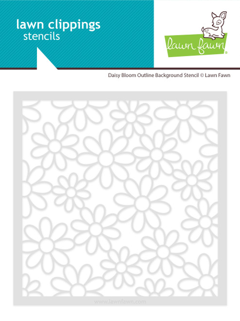 Lawn Clippings Coloring Stencil-Daisy Bloom Outline Background - 5A003VDN-1HR5L - 783385668286