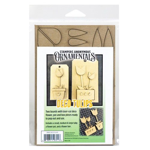 Tim Holtz Idea-Ology Chipboard-Deco Tulips - 5A003VD9-1HR37 - 608870507416