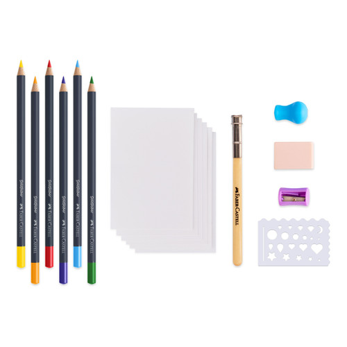 Faber Castell Creative Studio-Art Set-Set of 12-Art Set - 5A003R1D-1HMKY