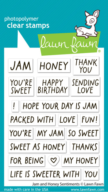 Lawn Fawn Stamps-Jam and Honey Sentiments - 5A003VBN-1HR47 - 783385668439