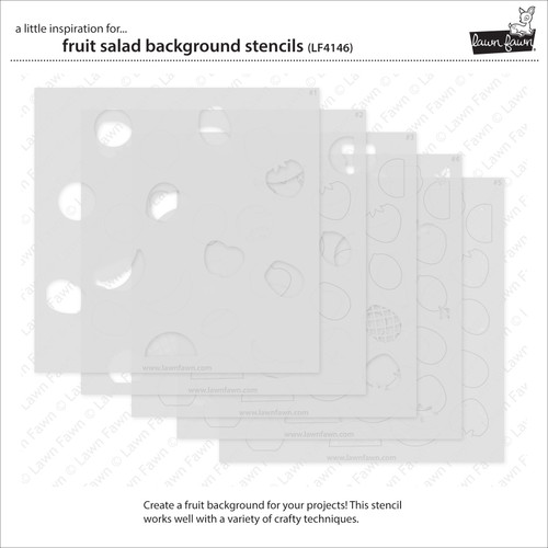 Lawn Clippings Coloring Stencil-Fruit Salad Background - 5A003VDL-1HR5C