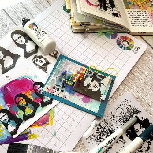 Dina Wakley MEdia Workplace Pad-40 Pages - 5A003V3P-1HQVN