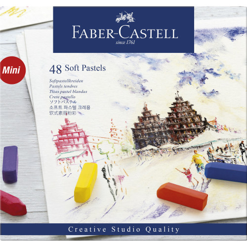 Faber Castell-Soft Pastels Half Length-Set of 48-Soft Pastels - 5A003R1J-1HMKF - 4005401282488