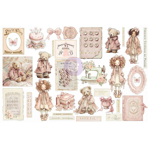 3 Pack - Prima Ephemra With Foil Detail 64/pkg-Quilted Memories - 5A003T38-1HPHQ - 655350982409
