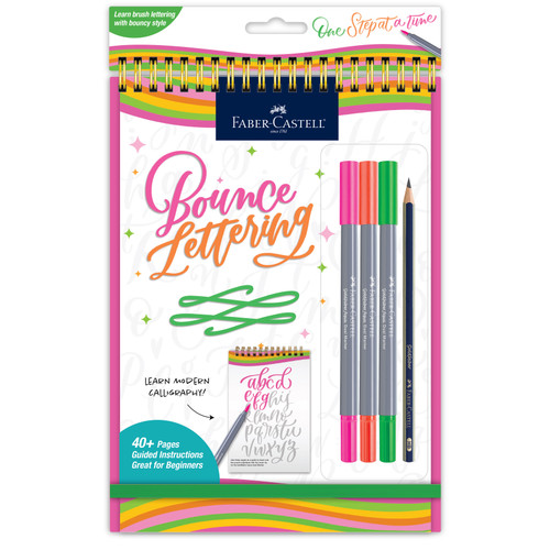 Faber Castell Creative Studio-Bounce Lettering Kit-Set of 6- Lettering Kit - 5A003R1C-1HMKK - 926333239156