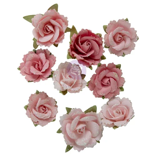 3 Pack - Prima Paper Flowers 9/Pkg-Enveloped Roses - 5A003T39-1HPHR - 655350684730