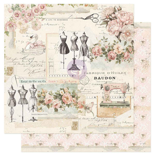 10 Pack - Prima Buttons & Keepssakes Double-Sided Cardstock 12"X12" -A Life To Remember - 5A003T2W-1HPHW - 655350982294