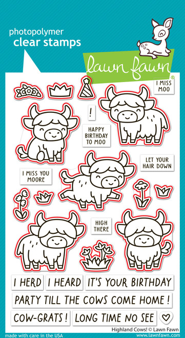 Lawn Cuts Custom Craft Dies-Highland Cows! - 5A003VCP-1HR59