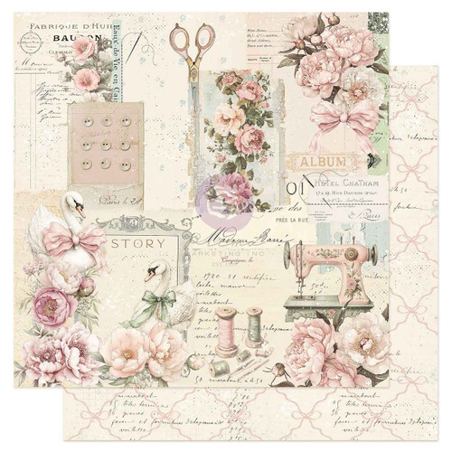 10 Pack - Prima Buttons & Keepssakes Double-Sided Cardstock 12"X12" -A Beautiful Story - 5A003T2W-1HPJ2 - 655350982270