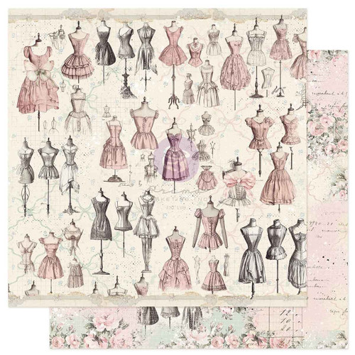 10 Pack - Prima Buttons & Keepssakes Double-Sided Cardstock 12"X12" -Elegant Keepsakes - 5A003T2W-1HPJ3 - 655350982324