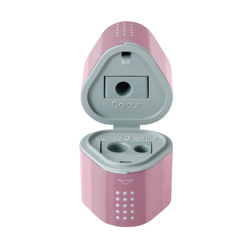 Faber Castell- GripTrio Pencil Sharpener - Rose Shadows - 5A003R1Q-1HMK4