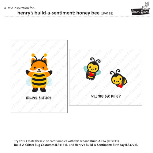 Lawn Fawn Stamps-Honey Bee - 5A003VC9-1HR4N