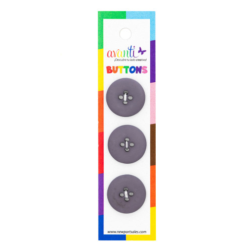 12 Pack - Avanti Carded Buttons 3/Card-Clear - 5A003R2F-1HMPF - 700332619092
