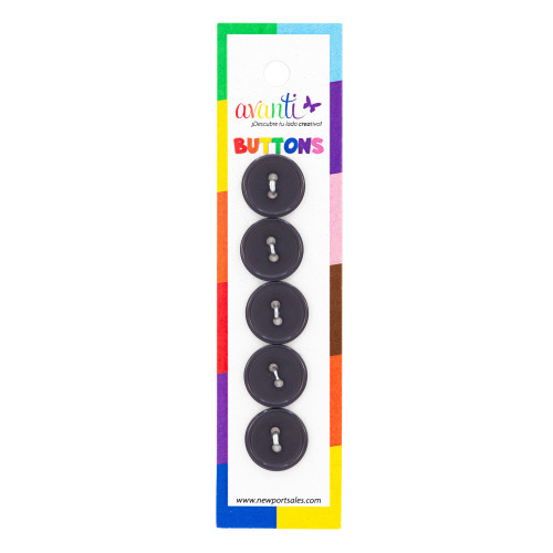 12 Pack - Avanti Carded 2-Hole Fashion Buttons 5/Card-Brown - 5A003R3V-1HMRD - 700332164608