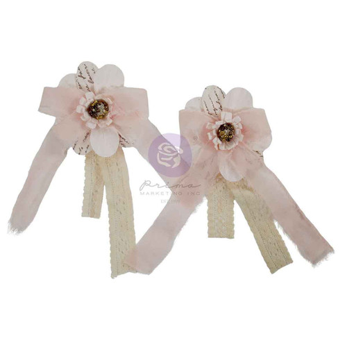 Prima Paper Flowers 2/Pkg-Elegant Fleurs - 5A003T37-1HPHL - 655350684754