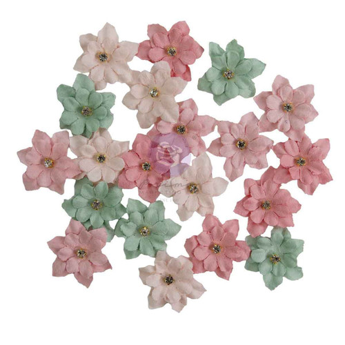 Prima Paper Flowers 20/Pkg-Delicate Trimmings - 5A003T35-1HPHX - 655350684723